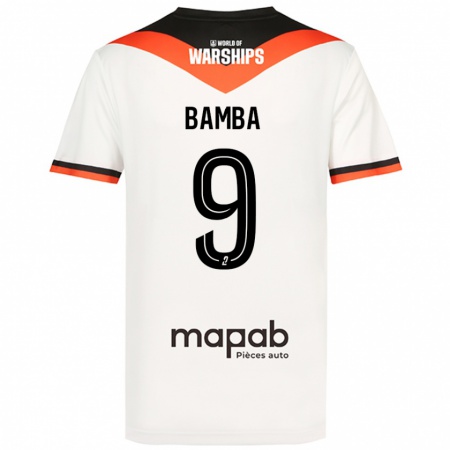 Kandiny Enfant Maillot Mohamed Bamba #9 Blanc Tenues Extérieur 2024/25 T-Shirt