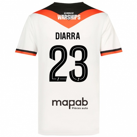 Kandiny Enfant Maillot Stéphane Diarra #23 Blanc Tenues Extérieur 2024/25 T-Shirt