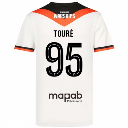 Kandiny Enfant Maillot Isaak Touré #95 Blanc Tenues Extérieur 2024/25 T-Shirt