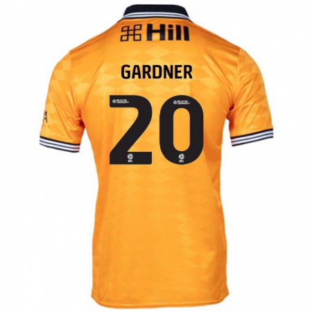 Kandiny Homme Maillot Gary Gardner #20 Orange Tenues Domicile 2024/25 T-Shirt