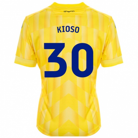 Kandiny Homme Maillot Peter Kioso #30 Jaune Tenues Domicile 2024/25 T-Shirt