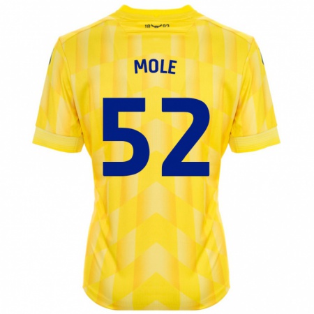 Kandiny Homme Maillot Harrison Mole #52 Jaune Tenues Domicile 2024/25 T-Shirt