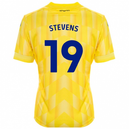 Kandiny Homme Maillot Lily Stevens #19 Jaune Tenues Domicile 2024/25 T-Shirt