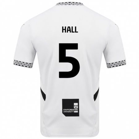 Kandiny Homme Maillot Connor Hall #5 Blanc Tenues Domicile 2024/25 T-Shirt