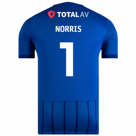 Kandiny Homme Maillot Will Norris #1 Bleu Tenues Domicile 2024/25 T-Shirt