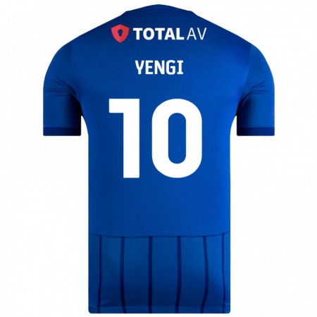 Kandiny Homme Maillot Kusini Yengi #10 Bleu Tenues Domicile 2024/25 T-Shirt