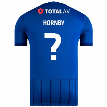 Kandiny Homme Maillot Megan Hornby #0 Bleu Tenues Domicile 2024/25 T-Shirt