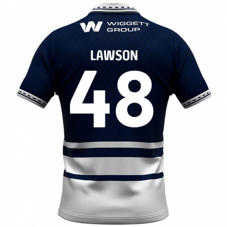 Kandiny Homme Maillot Sha'mar Lawson #48 Bleu Marine Blanc Tenues Domicile 2024/25 T-Shirt