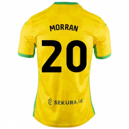 Kandiny Homme Maillot Eloise Morran #20 Jaune Vert Tenues Domicile 2024/25 T-Shirt