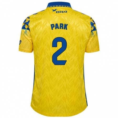 Kandiny Homme Maillot Marvin Park #2 Jaune Bleu Tenues Domicile 2024/25 T-Shirt