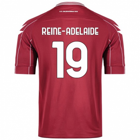 Kandiny Homme Maillot Jeff Reine-Adélaïde #19 Bordeaux Tenues Domicile 2024/25 T-Shirt