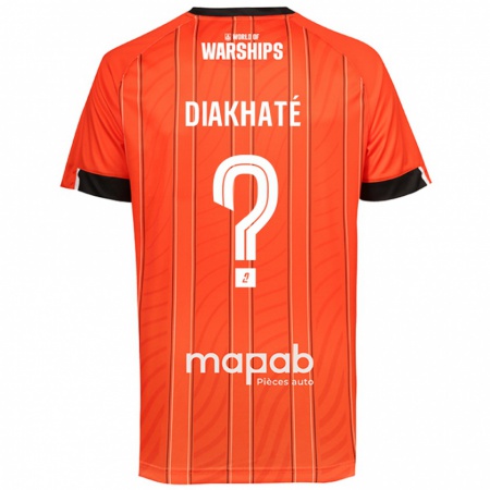 Kandiny Homme Maillot Yanis Diakhaté #0 Orange Tenues Domicile 2024/25 T-Shirt