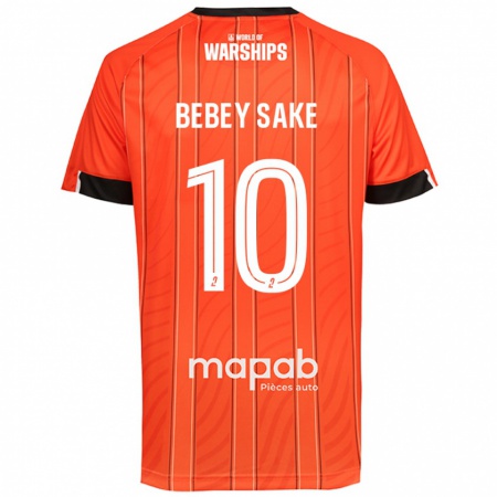 Kandiny Homme Maillot Mattéo Bebey Sake #10 Orange Tenues Domicile 2024/25 T-Shirt