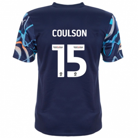 Kandiny Homme Maillot Hayden Coulson #15 Bleu Marine Tenues Extérieur 2024/25 T-Shirt