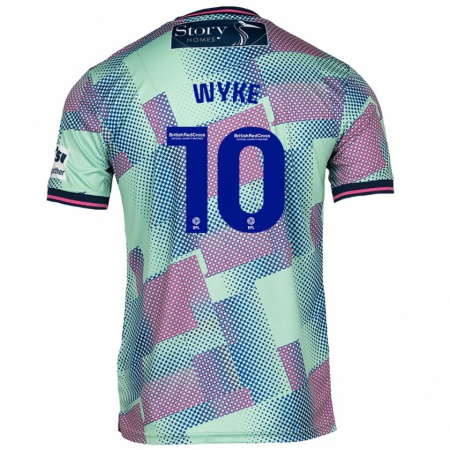 Kandiny Homme Maillot Charlie Wyke #10 Vert Tenues Extérieur 2024/25 T-Shirt