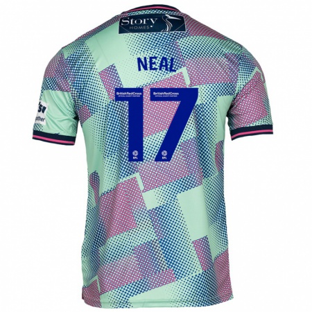 Kandiny Homme Maillot Harrison Neal #17 Vert Tenues Extérieur 2024/25 T-Shirt