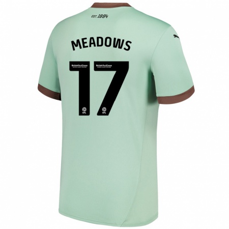 Kandiny Homme Maillot Helena Meadows #17 Vert Pâle Tenues Extérieur 2024/25 T-Shirt