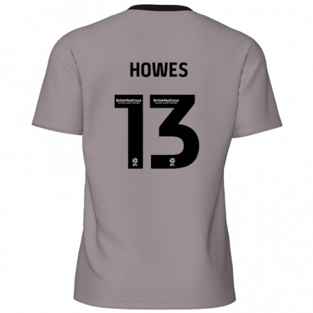 Kandiny Homme Maillot Sam Howes #13 Gris Tenues Extérieur 2024/25 T-Shirt