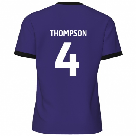 Kandiny Homme Maillot Nathan Thompson #4 Violet Tenues Extérieur 2024/25 T-Shirt