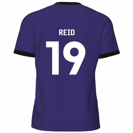 Kandiny Homme Maillot Jamie Reid #19 Violet Tenues Extérieur 2024/25 T-Shirt