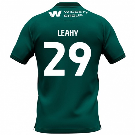 Kandiny Homme Maillot Tom Leahy #29 Vert Tenues Extérieur 2024/25 T-Shirt