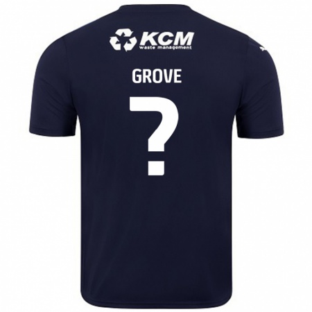 Kandiny Homme Maillot Rylee Grove #0 Bleu Marine Tenues Extérieur 2024/25 T-Shirt