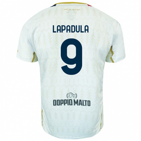 Kandiny Homme Maillot Gianluca Lapadula #9 Blanc Tenues Extérieur 2024/25 T-Shirt