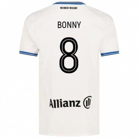 Kandiny Homme Maillot Chionne Bonny #8 Blanc Tenues Extérieur 2024/25 T-Shirt