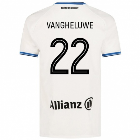 Kandiny Homme Maillot Jody Vangheluwe #22 Blanc Tenues Extérieur 2024/25 T-Shirt