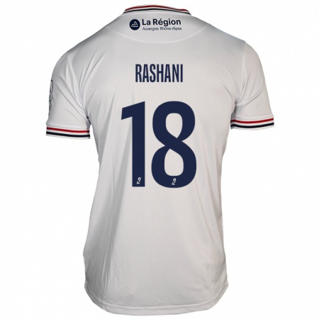 Kandiny Homme Maillot Elbasan Rashani #18 Blanc Tenues Extérieur 2024/25 T-Shirt