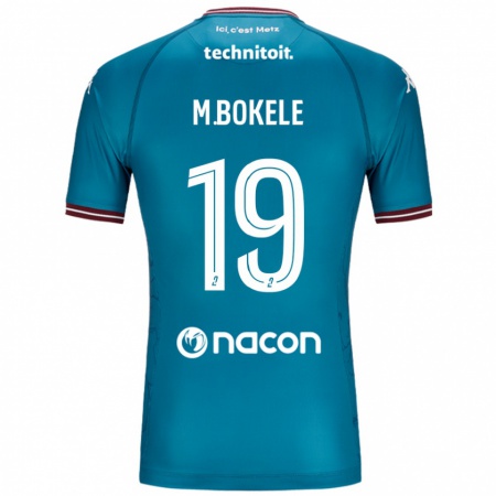 Kandiny Homme Maillot Morgan Bokele #19 Bleu Pétrole Tenues Extérieur 2024/25 T-Shirt