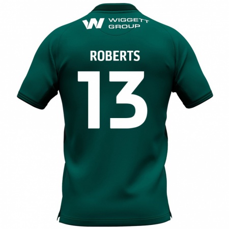 Kandiny Femme Maillot Liam Roberts #13 Vert Tenues Extérieur 2024/25 T-Shirt