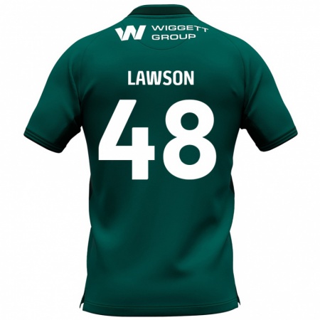 Kandiny Femme Maillot Sha'mar Lawson #48 Vert Tenues Extérieur 2024/25 T-Shirt