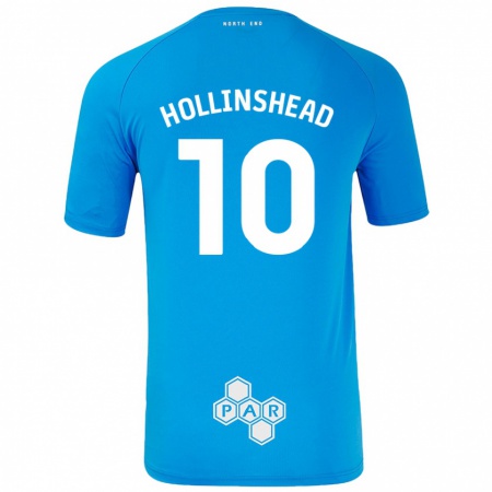 Kandiny Femme Maillot Emily Hollinshead #10 Bleu Ciel Tenues Extérieur 2024/25 T-Shirt