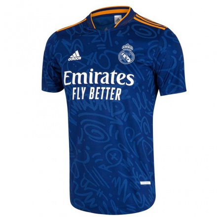 Femme Maillot Thibaut Courtois #1 Bleu Foncé Tenues Extérieur 2021/22 T-shirt