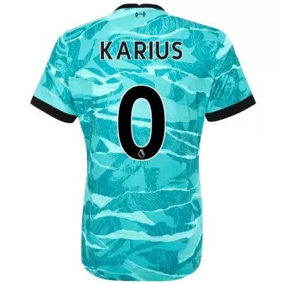 Femme Football Maillot Loris Karius #0 Tenues Extérieur Bleu 2020/21 Chemise